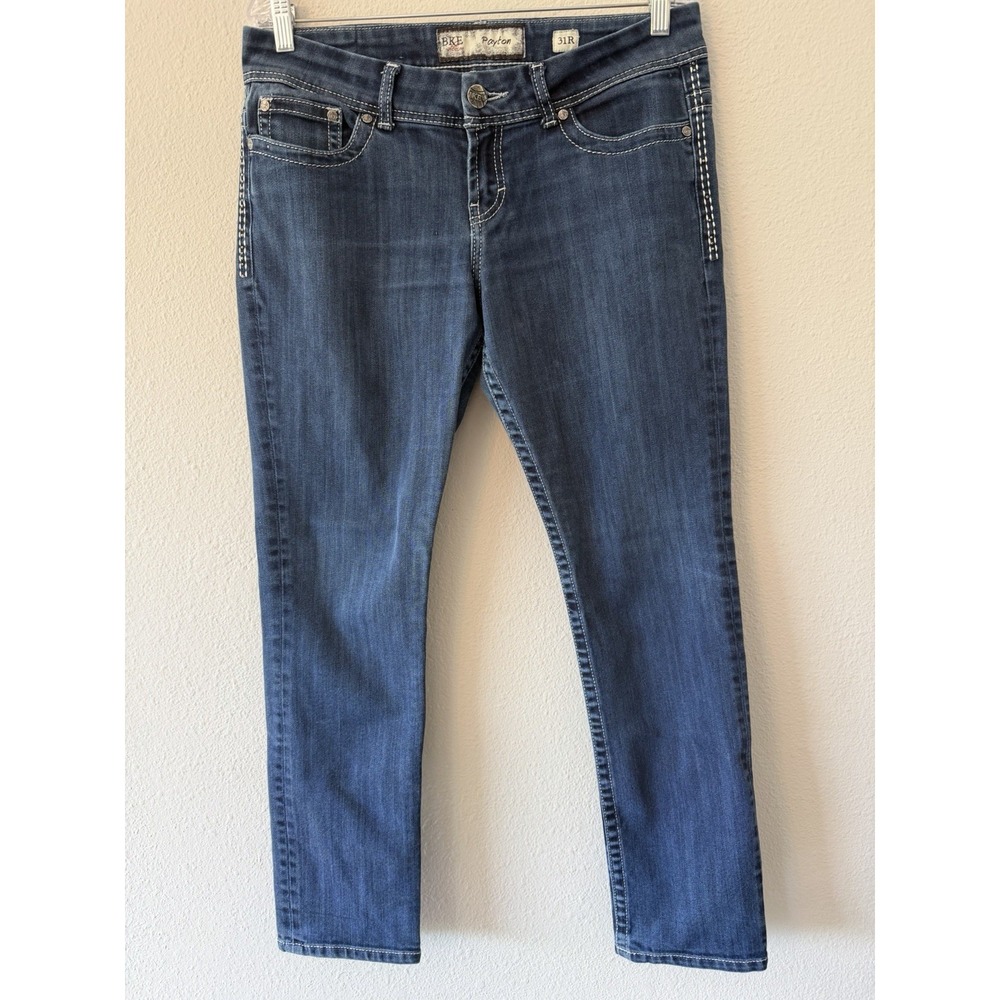 BKE Buckle Womens Payton Skinny Jeans Size 31 x 31.5 Dark Wash Stretch Denim 31R
